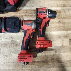 HOUSTON LOCATION - AS - IS Milwaukee 2 Tool Combo Kit W/ (2) Battery & Charger