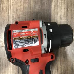 AS-IS Milwaukee 18V Lithium-Ion Brushless Cordless 1/2 in. Compact Hammer Drill/Driver (Tool-Only)