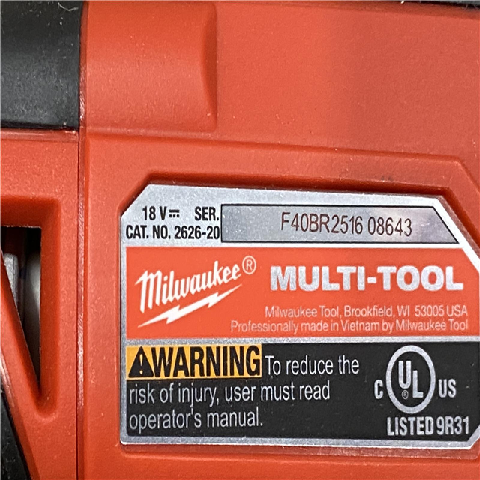 AS-IS Milwaukee 18V Lithium-Ion Cordless Oscillating Multi-Tool (Tool-Only)