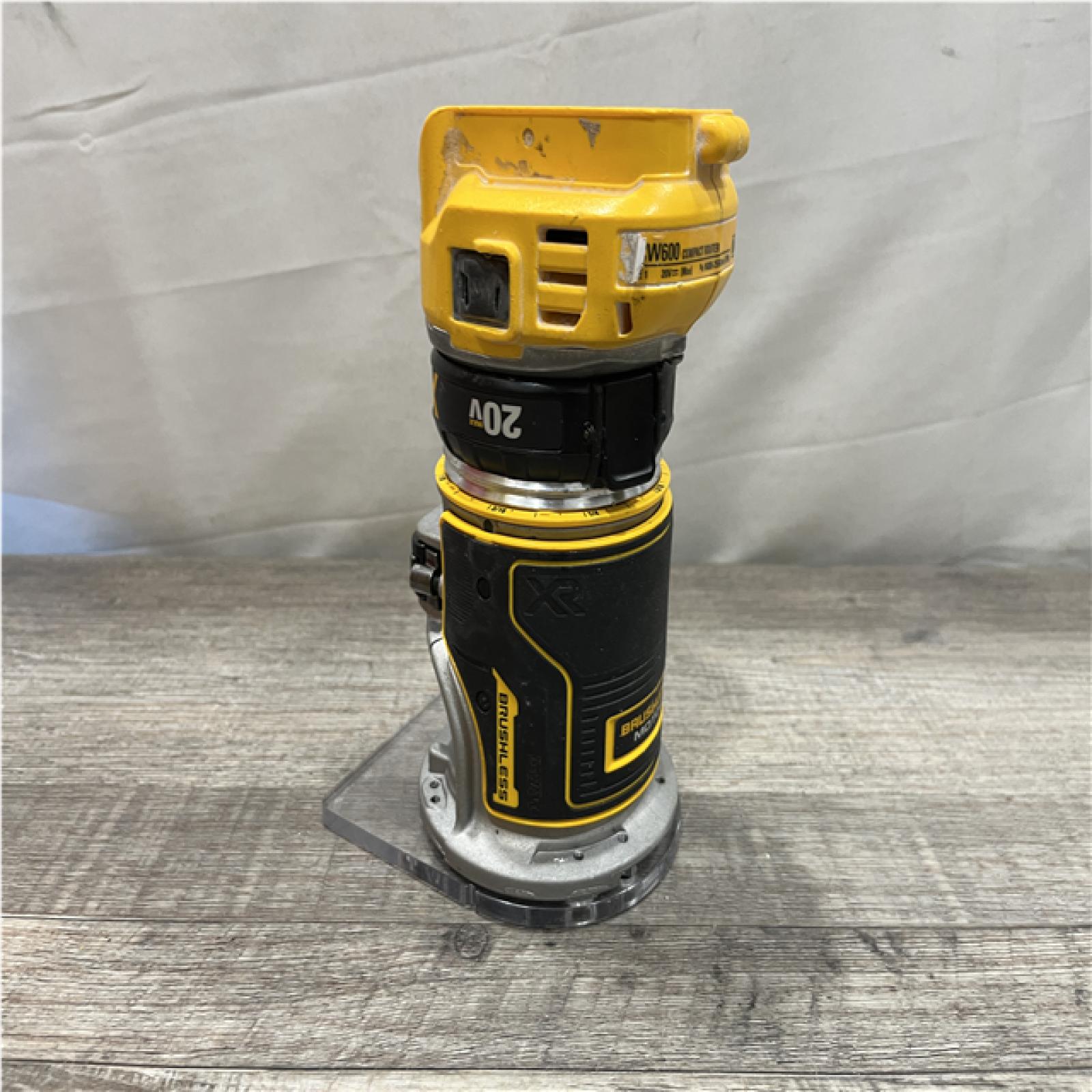 AS-IS DEWALT 20V MAX XR Cordless Brushless Fixed Base Compact Router (Tool Only)