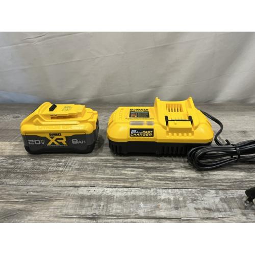 AS-IS DEWALT 20V MAX XR Power-Pack Lithium-Ion Starter Kit with 8. 0Ah Battery and Charger