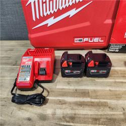 HOUSTON LOCATION - AS-IS (APPEARS LIKE NEW) M18 FUEL 18V Lithium-Ion Brushless Cordless Hammer Drill and Impact Driver Combo Kit (2-Tool) with 2 Batteries