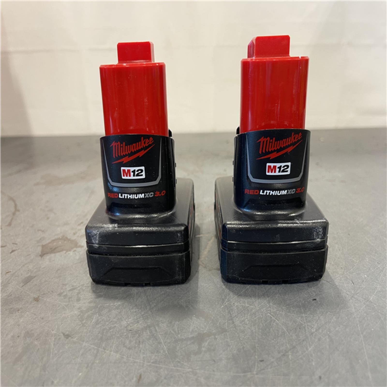 AS-IS - Milwaukee M12 12-Volt Lithium-Ion XC Extended Capacity 3.0Ah Battery Pack (2-Pack)
