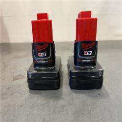AS-IS - Milwaukee M12 12-Volt Lithium-Ion XC Extended Capacity 3.0Ah Battery Pack (2-Pack)