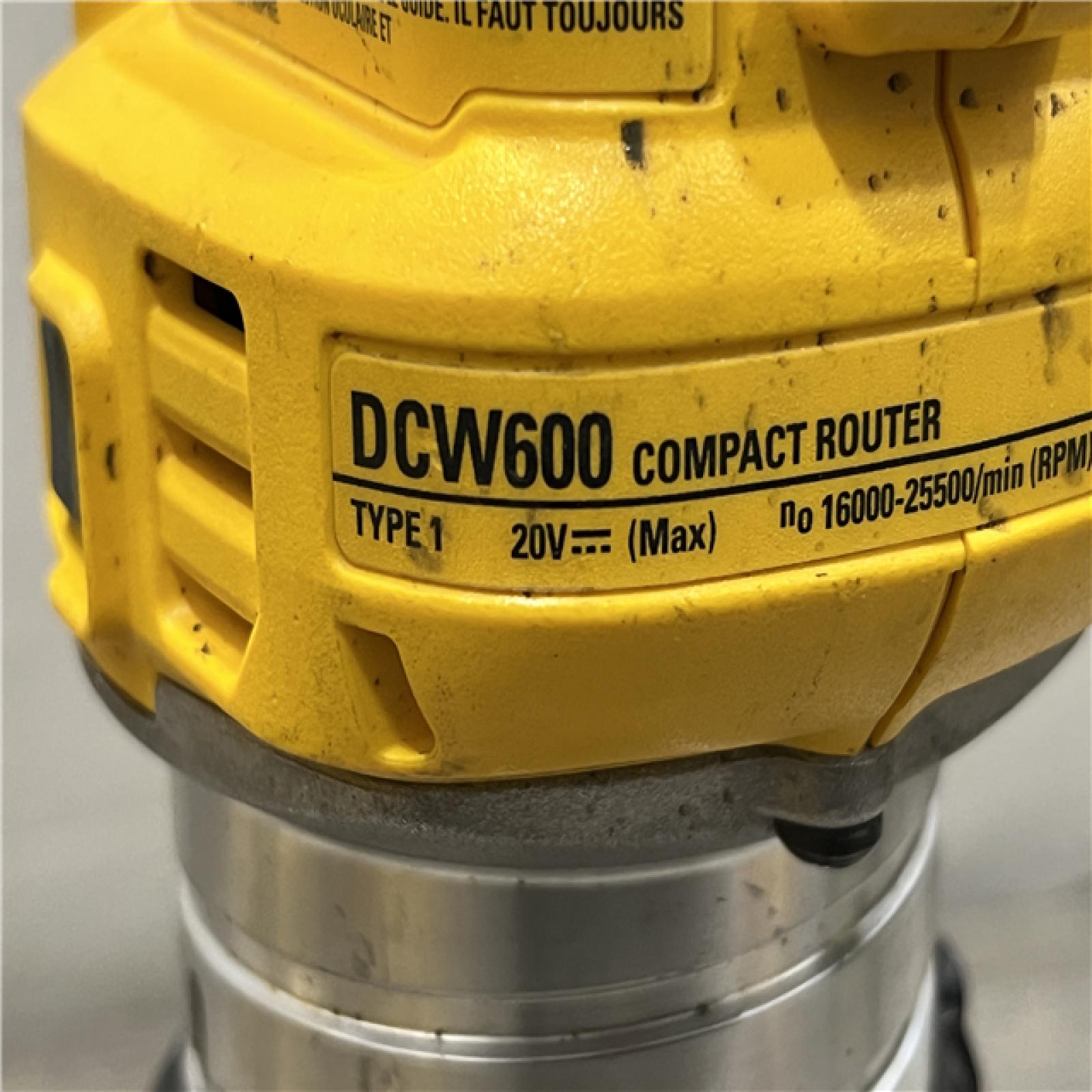 AS-IS DEWALT 20V MAX XR Cordless Brushless Fixed Base Compact Router (Tool Only)