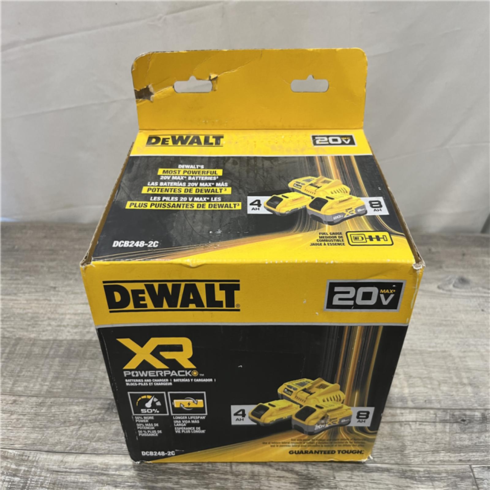 DEWALT 20V XR Lithium-Ion Starter Pack with 8.0 Ah and 4.0 Ah Battery Packs and Charger