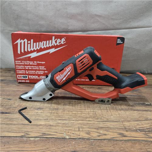 AS-IS Milwaukee Cordless 18 Gauge Double Cut Shear