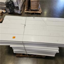 Phoenix Location AS-IS Veranda Linden 6 ft. H x 8 ft. W White Privacy Vinyl Fence Panel (Unassembled) Pallet