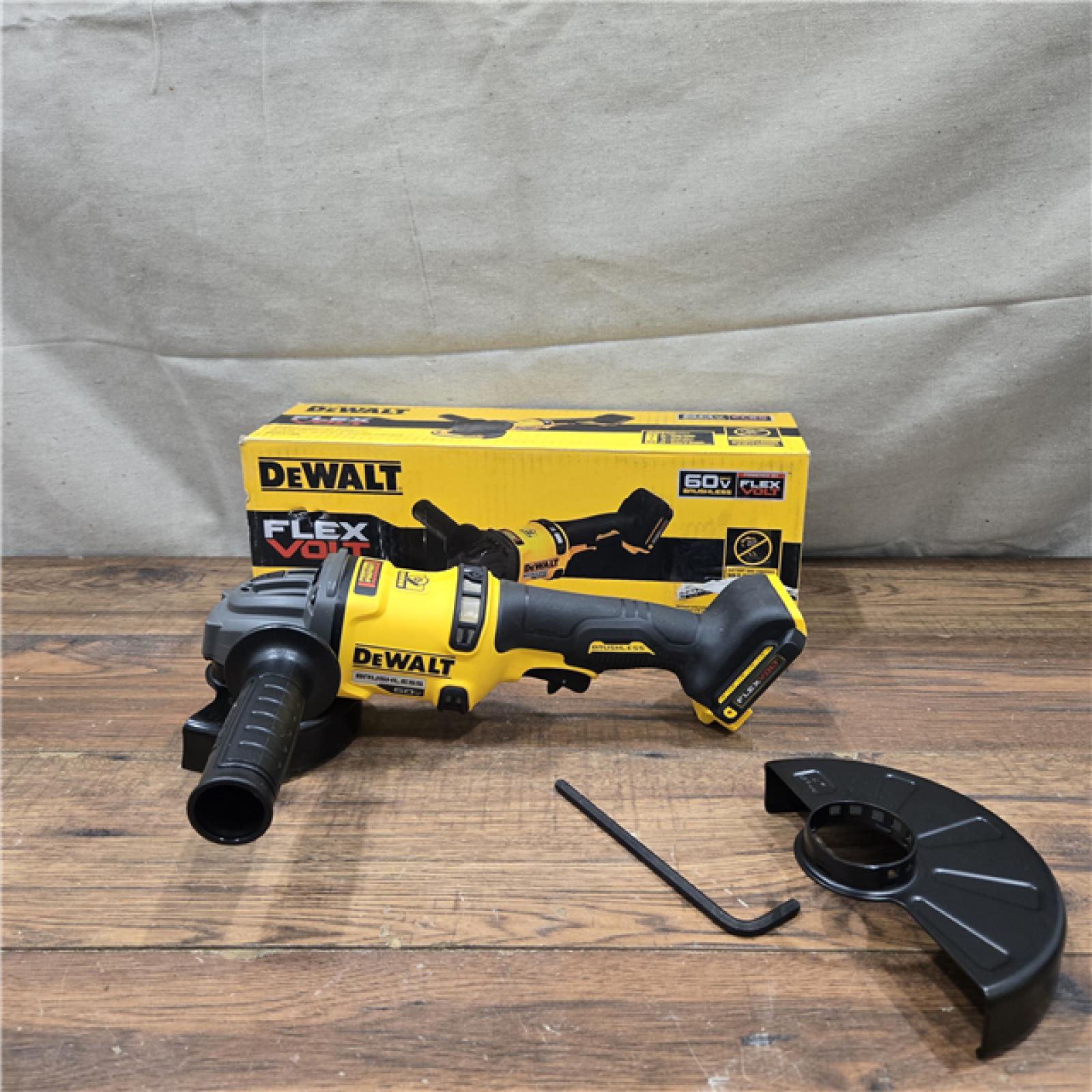 AS-IS DEWALT 60V MAX Cordless Brushless 4.5 in. to 6 in. Small Angle Grinder with Kickback Brake (Tool Only)