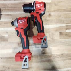 HOUSTON LOCATION - AS-IS Milwaukee 18-Volt Lithium-Ion Brushless Cordless Compact Hammer Drill/Impact Combo Kit