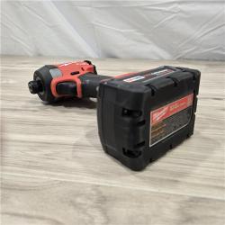 AS-IS MILWAUKEE FUEL 18V Lithium-Ion Brushless Cordless Hammer Drill and Impact Driver Combo Kit (2-Tool) with 2 Batteries