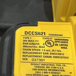 AS-IS DEWALT 20V MAX 12 in. Cordless Battery Powered Chainsaw (Tool Only)