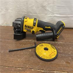 AS-IS DEWALT 60V MAX Cordless Brushless 4.5 in. to 6 in. Small Angle Grinder with Kickback Brake (Tool Only)