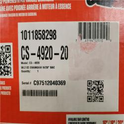 Phoenix LIKE NEW ECHO 20 in. 50.1 cc 2-Stroke Gas Rear Handle Chainsaw
