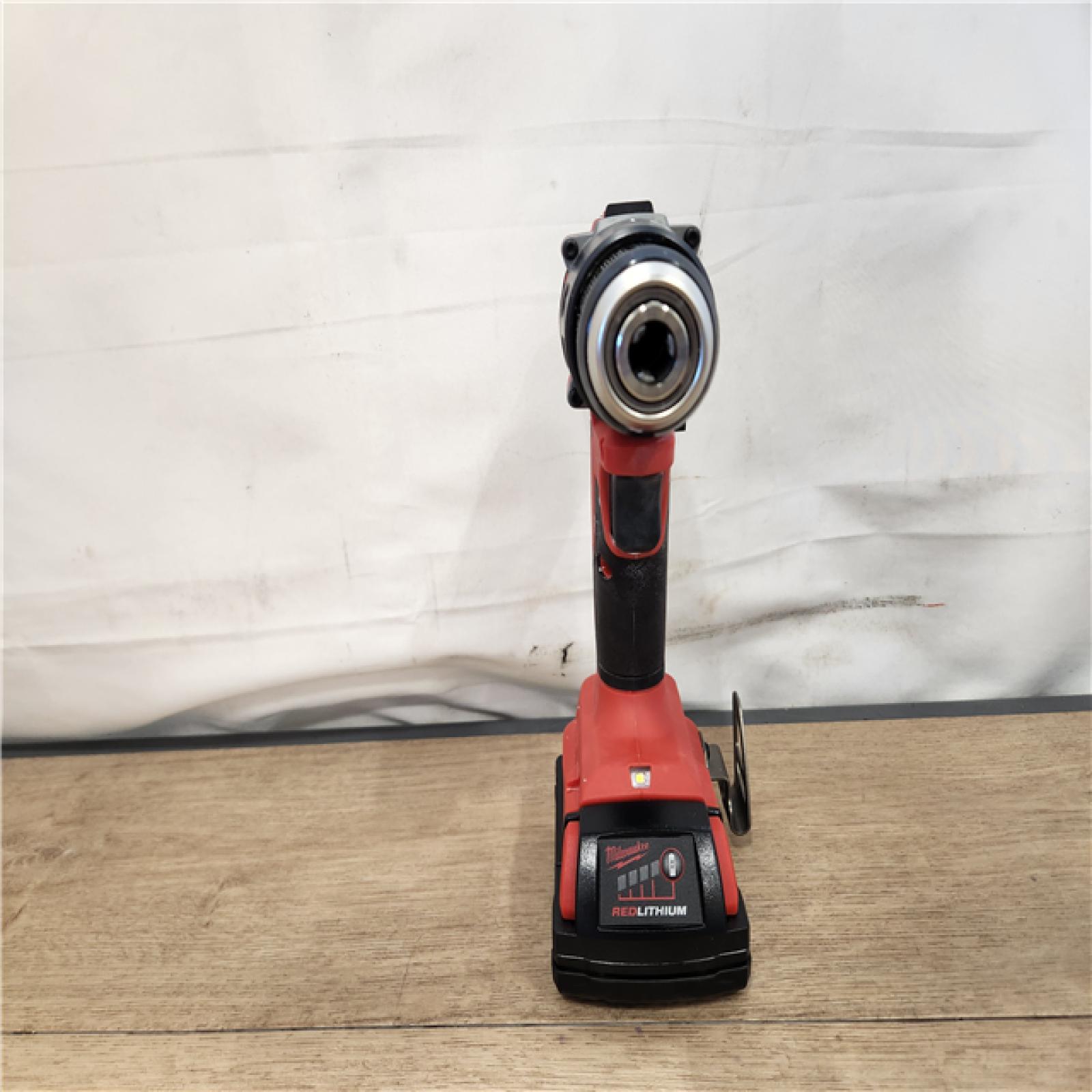 AS-IS- Milwaukee  18V Lithium-Ion Brushless Cordless 1/2 in. Compact Drill/Driver Kit