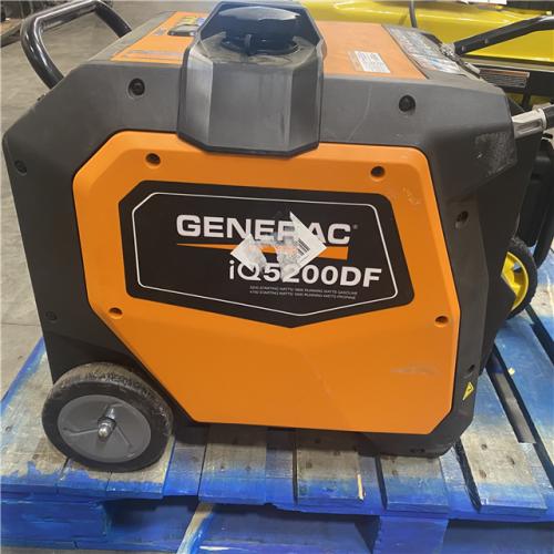 Dallas Location - As-Is Generac iQ5200DF 3900W Portable Inverter Generator