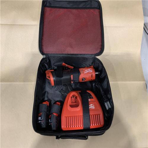 AS-IS - Milwaukee FUEL 12V 1/4 Cordless Brushless Straight Die Grinder Kit