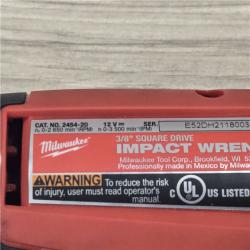 AS-IS Milwaukee M12 FUEL Lithium-Ion Cordless 3/8 in. Impact Wrench Kit