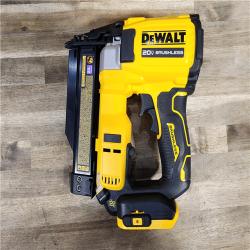 HOUSTON LOCATION - AS-IS DEWALT ATOMIC 20V MAX Lithium Ion Cordless 23 Gauge Pin Nailer Kit with 2.0Ah Battery and Charger