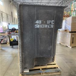 DALLAS LOCATION -Aquatic Everyday AcrylX 48 in. x 35 in. x 72 in. 1-Piece Shower Stall with 2 Seats and Center Drain in White