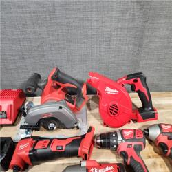 HOUSTON LOCATION - AS-IS Milwaukee 18-Volt Lithium-Ion Cordless (9-Tool) Combo Kit