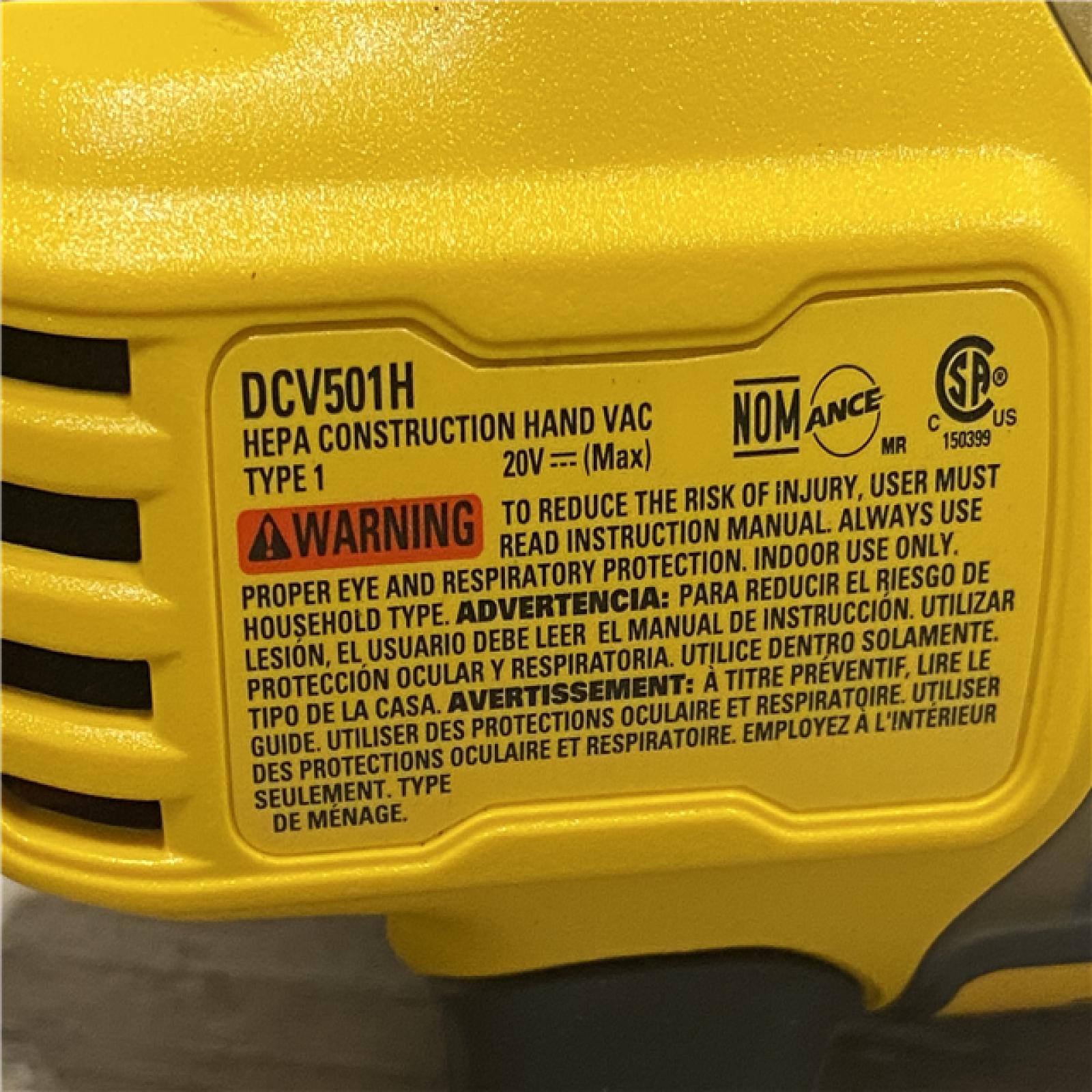 AS-IS DEWALT Bagless 20V MAX Stick Cordless General Dirt Filter Handheld Vacuum (Tool Only)