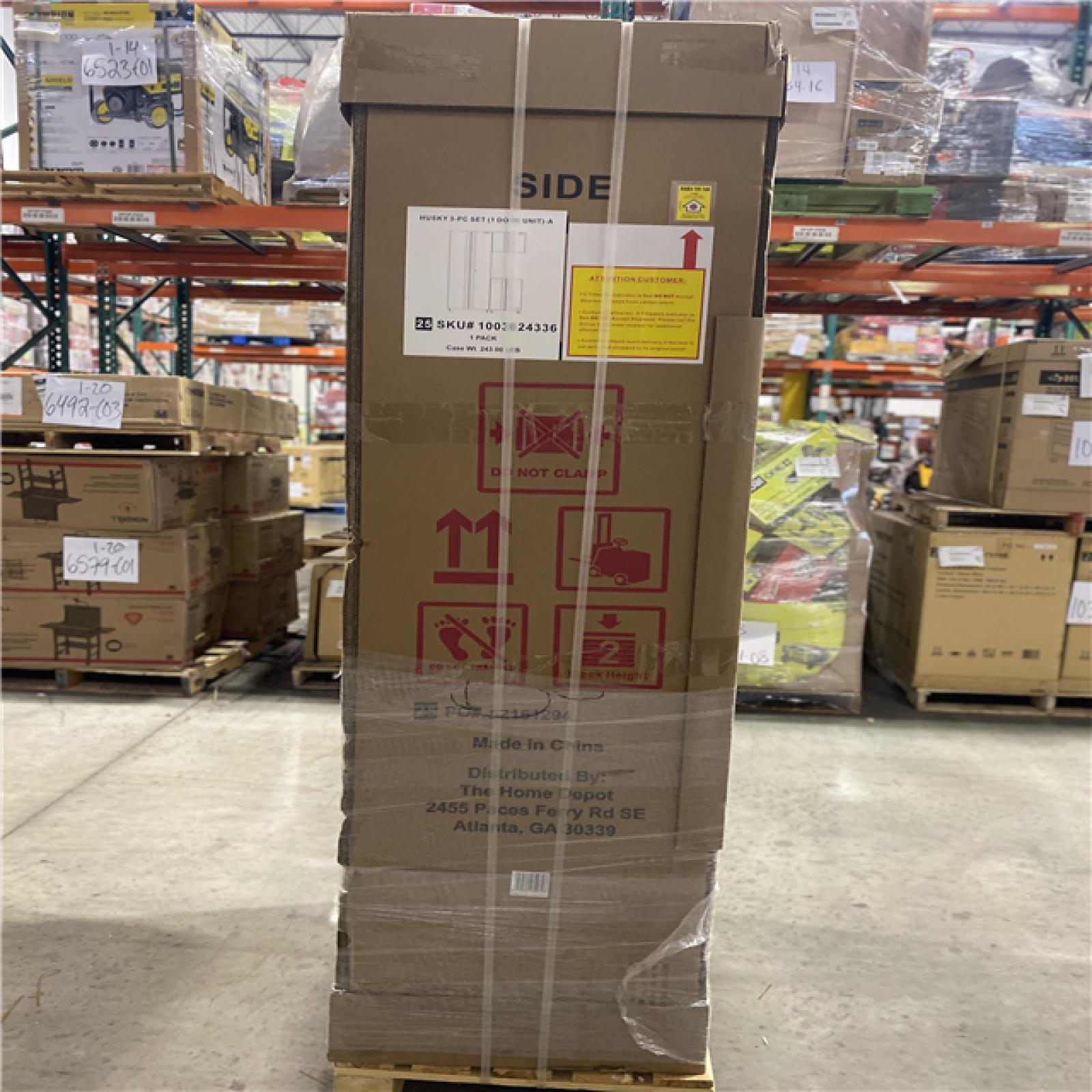 DALLAS LOCATION- Husky 3-Piece Regular Duty Welded Steel Garage Storage System in Black