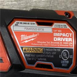 AS-IS Milwaukee 12V Lithium-Ion Cordless Drill Driver/Impact Driver Combo Kit