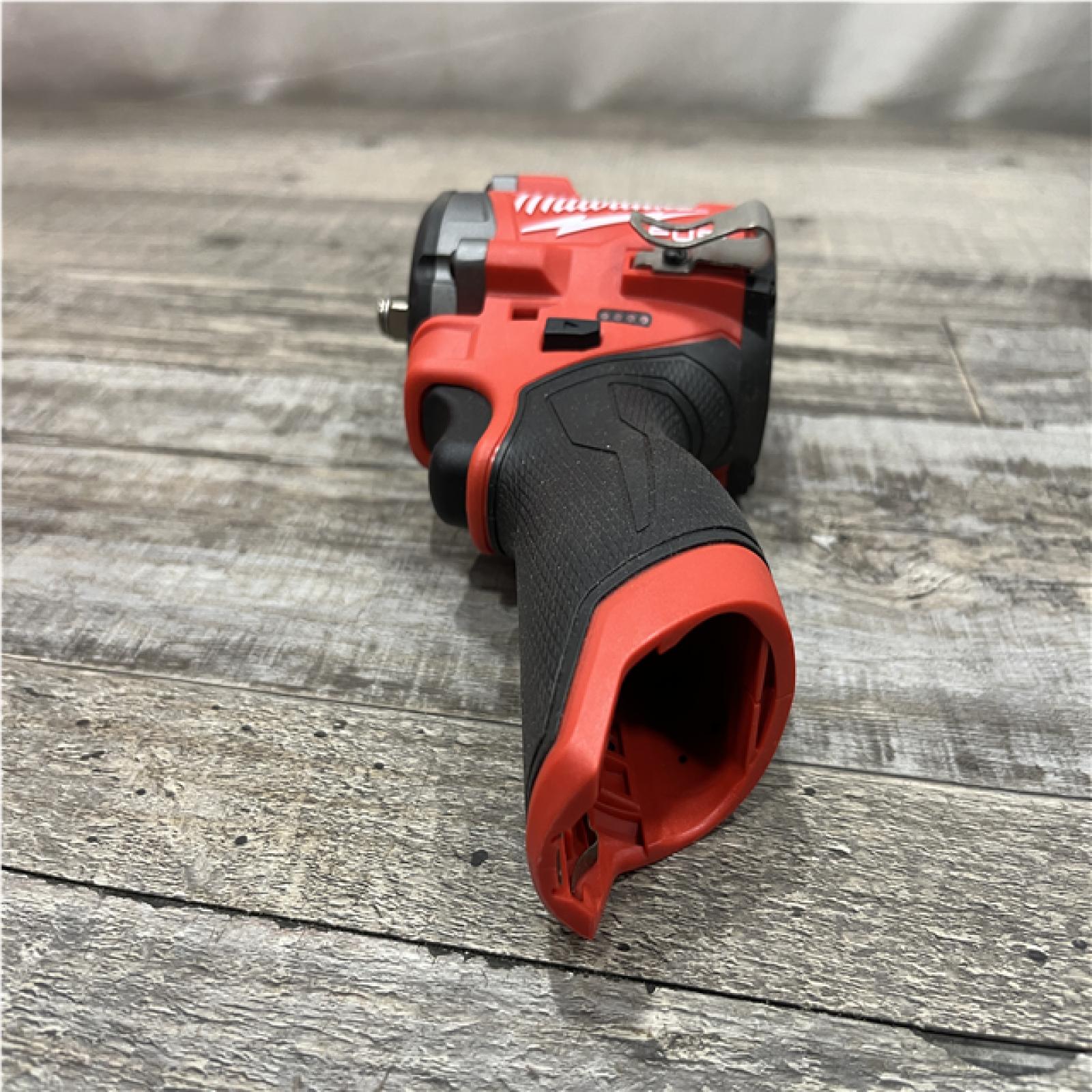 AS-IS Milwaukee FUEL 12V Lithium-Ion Brushless Cordless Stubby 3/8 in. Impact Wrench (Tool-Only)