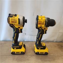 AS-IS- DEWALT ATOMIC 20-Volt MAX Lithium-Ion Cordless (2-Tool) Combo Kit