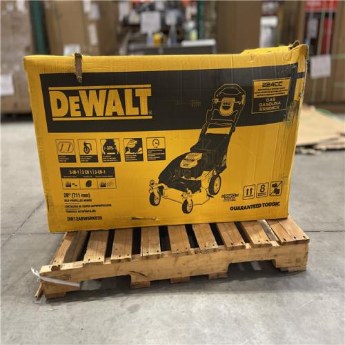 DALLAS LOCATION- NEW!- DEWALT 28 in. 224cc E-GOV Engine 3-in-1 Gas RWD Self-Propelled Lawn Mower