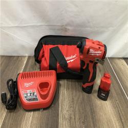 AS-IS Milwaukee 12-Volt Lithium-Ion Compact Brushless Cordless 1/4 in. Impact Driver Kit