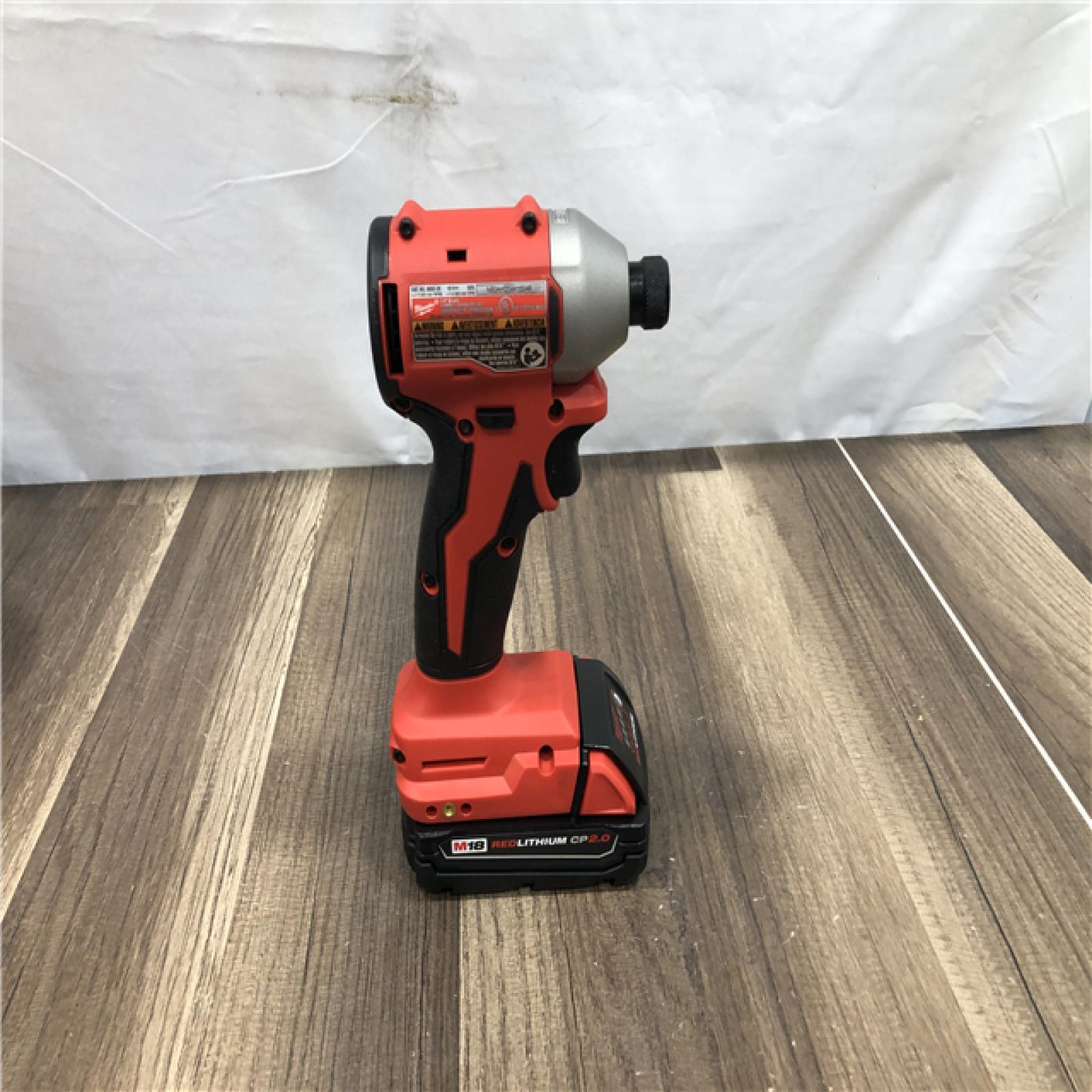 AS-IS Milwaukee 18V Lithium-Ion Brushless Cordless 1/4 in. Impact Driver Kit