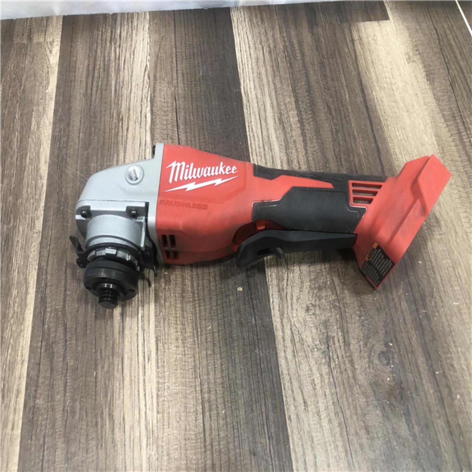 AS-IS Milwaukee 18V Lithium-Ion Brushless Cordless 4-1/2 in./5 in. Grinder w/Paddle Switch (Tool-Only)