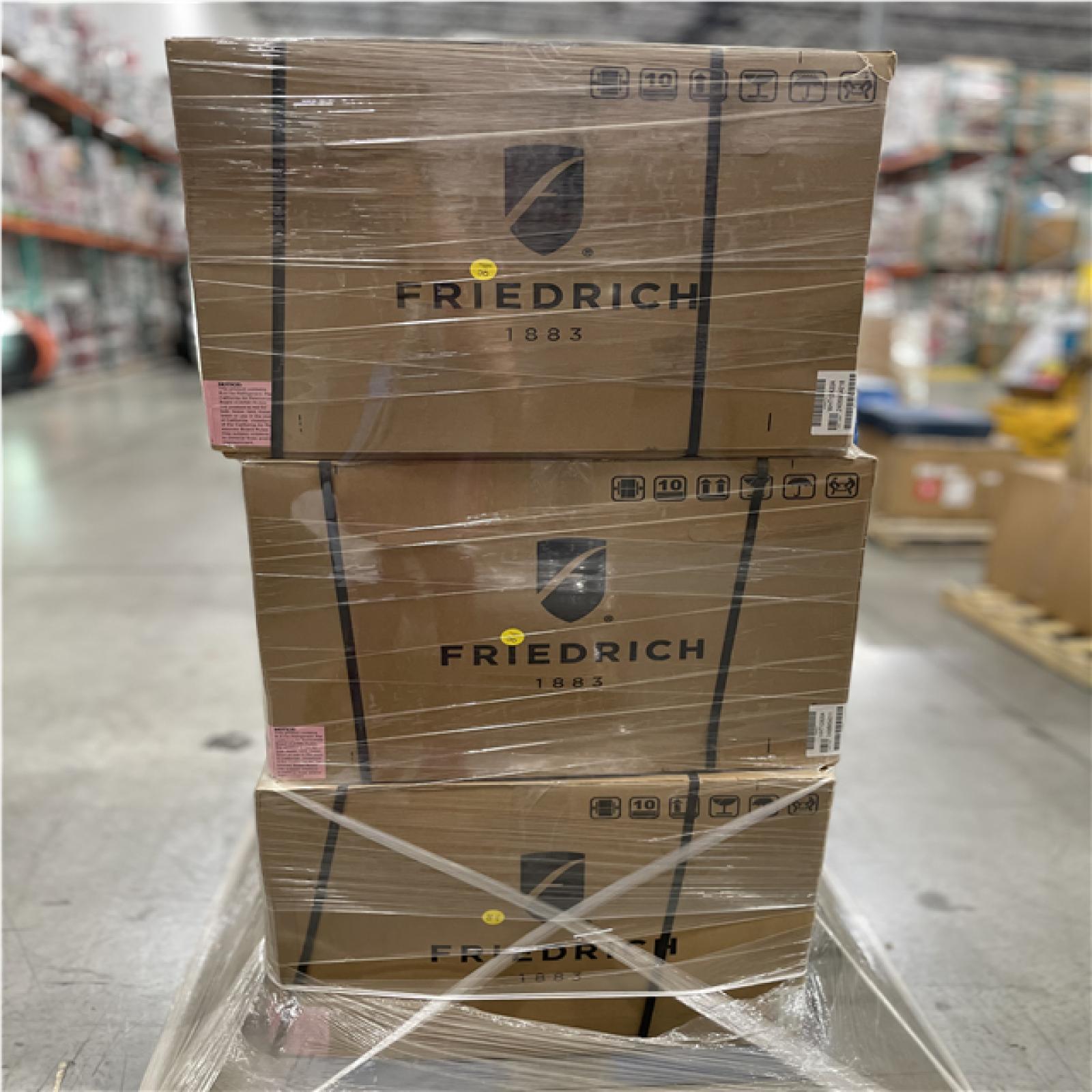 DALLAS LOCATION- Friedrich WallMaster Wall Air Conditioner W/ Heat Pump  1215 Watt  230V  11300 BTU PALLET-(3 UNITS)