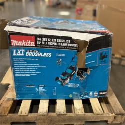 DALLAS LOCATION - Makita 18 in. 18V X2 (36V) LXT Lithium-Ion Cordless Walk Behind Self Propelled Lawn Mower Kit