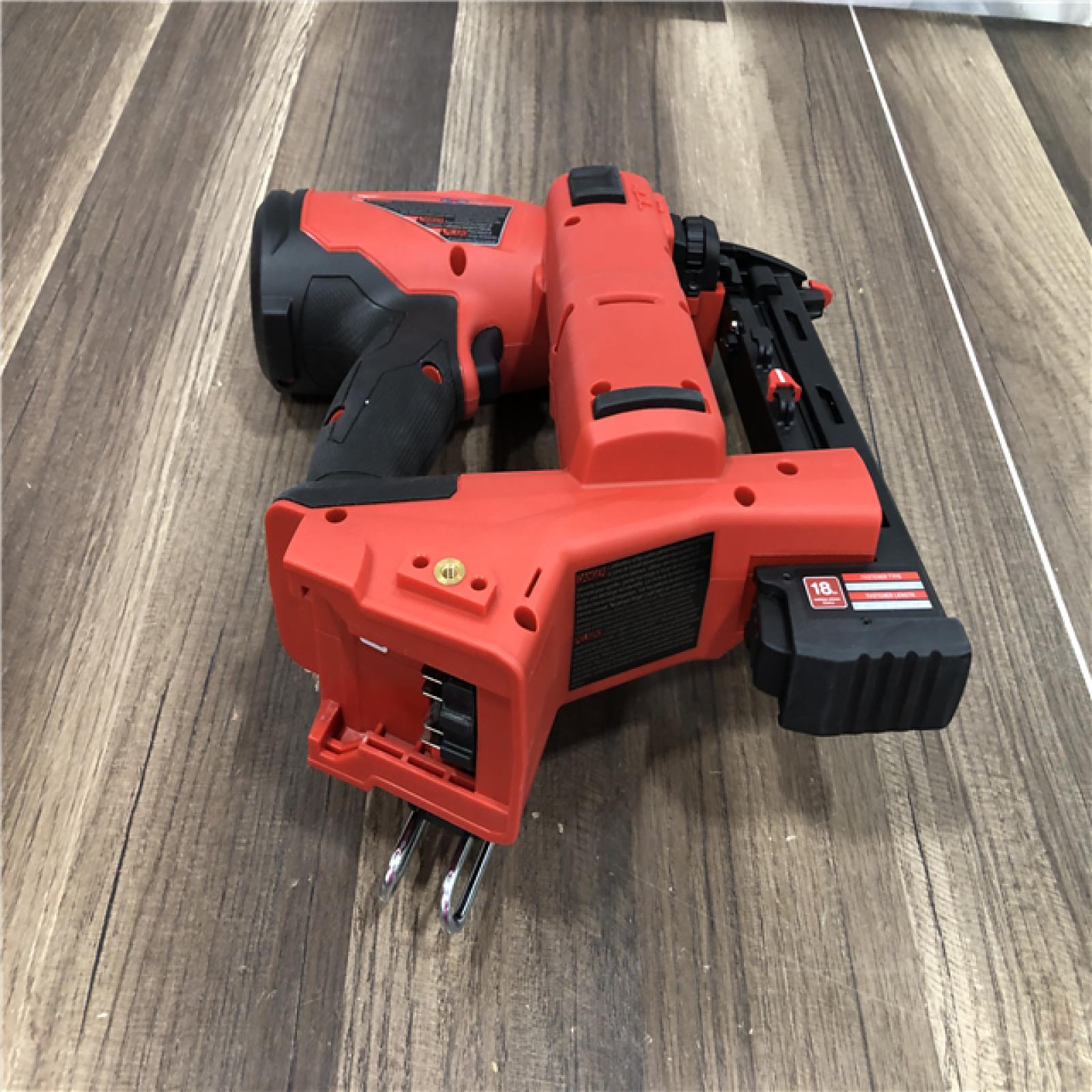 AS-IS Milwaukee FUEL 18-Volt Lithium-Ion Brushless Cordless 18-Gauge 1/4 in. Narrow Crown Stapler (Tool-Only)
