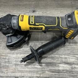 AS-IS DEWALT ATOMIC 20V MAX Cordless 4-1/2 in. Angle Grinder with Paddle Switch (Tool Only)