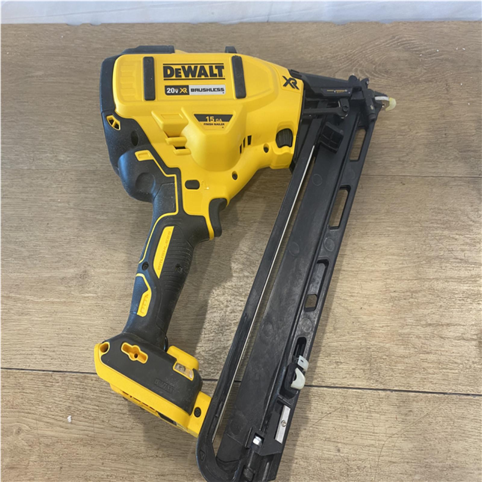 AS-IS DEWALT Cordless 20V MAX XR Angled Finish Nailer (Tool Only)