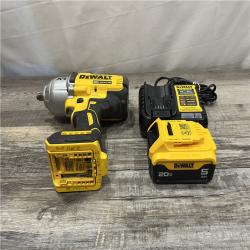 AS-IS DEWALT 20V MAX Lithium-Ion Cordless 1/2 in. Impact Wrench Kit