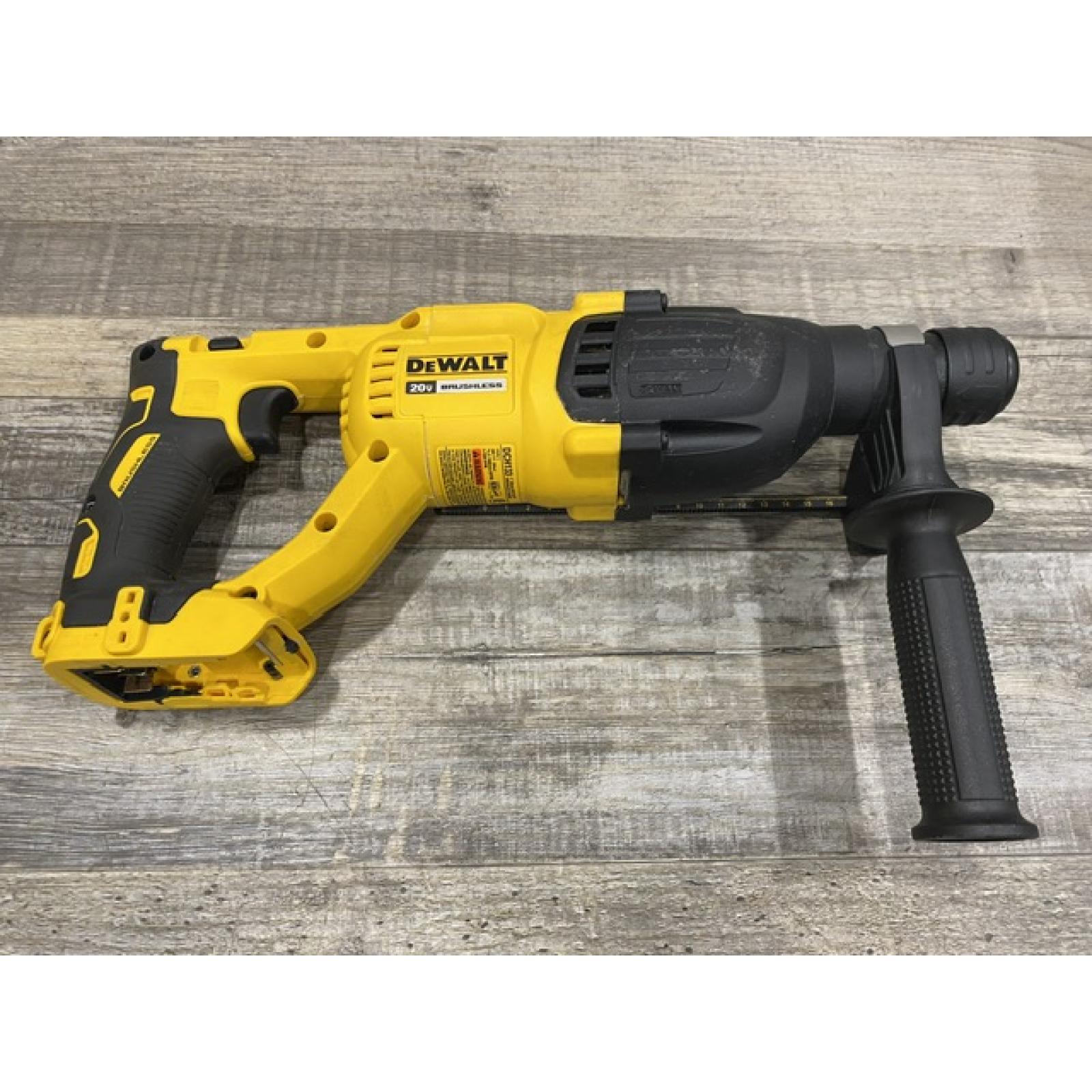 AS-IS DEWALT 20V MAX Cordless Brushless 1 in. SDS Plus D-Handle Concrete and Masonry Rotary Hammer (Tool Only)