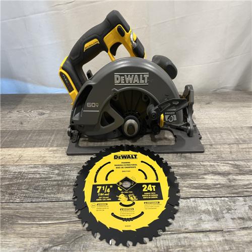 AS-IS DEWALT FLEXVOLT 60V MAX Cordless Brushless 7-1/4 in. Circular Saw with Brake (Tool Only)