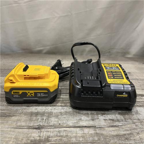 AS-IS DEWALT 20V MAX XR POWERSTACK Lithium-Ion Battery Starter Kit with 3.5Ah Battery and Charger