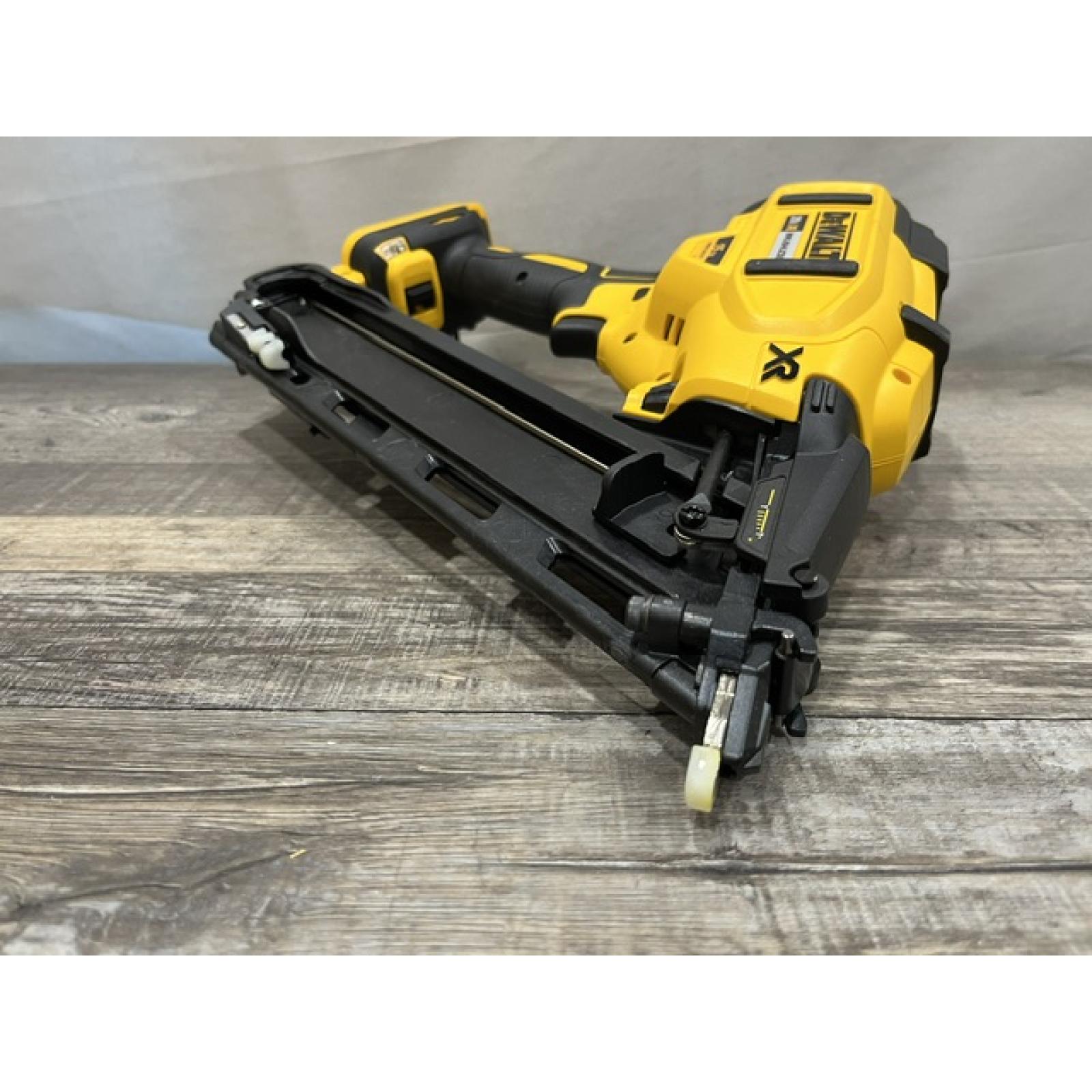 AS-IS DEWALT Cordless 20V MAX XR Angled Finish Nailer (Tool Only)