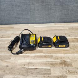 HOUSTON LOCATION - AS-IS DEWALT 2 TOOL COMBO KIT W/ (2) BATTERY & CHARGER