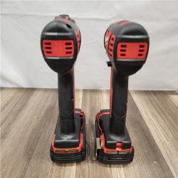 AS-IS- Milwaukee 18V Cordless Brushed 2-Tool Drill/Driver and Impact Driver Kit