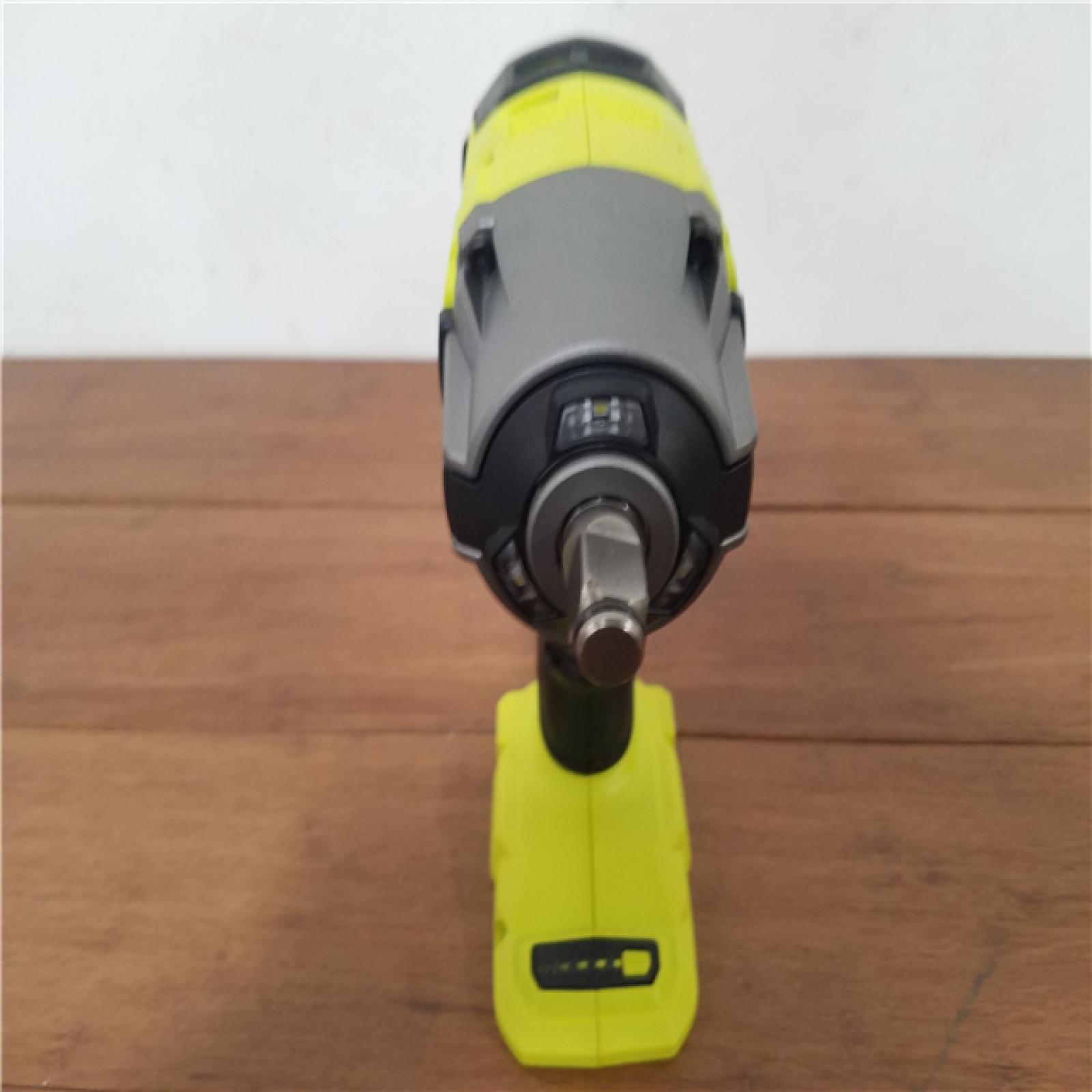 CALIFORNIA AS-IS RYOBI ONE+HP 18V BRUSHLESS 4-MODE 1/2 IMPACT WRENCH