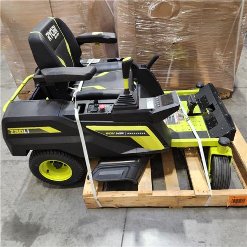 Dallas Location - As-Is RYOBI 80V HP Brushless 30 in.Riding Mower