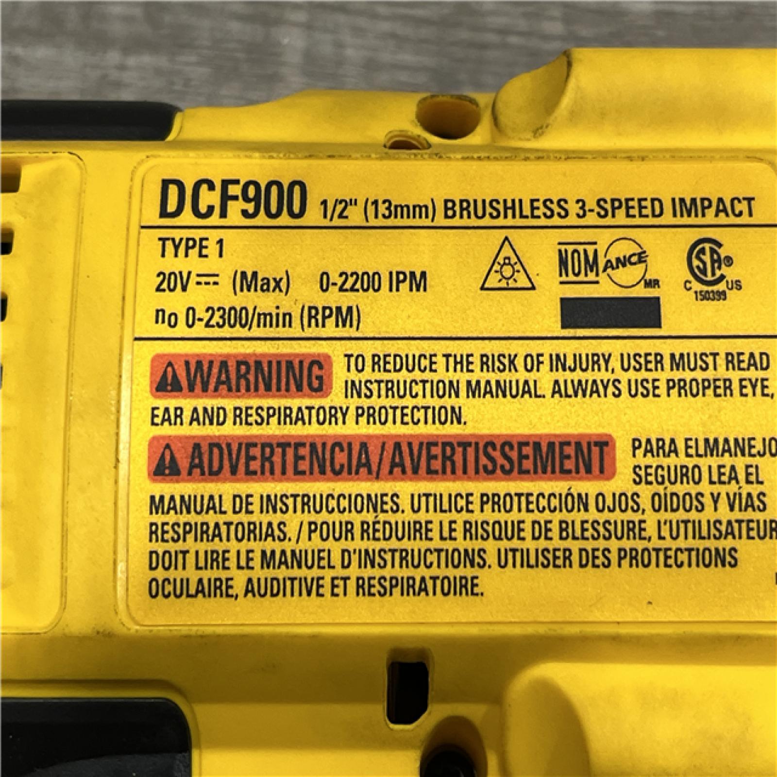 AS-IS DEWALT 20V MAX Lithium-Ion Cordless 1/2 in. Impact Wrench Kit