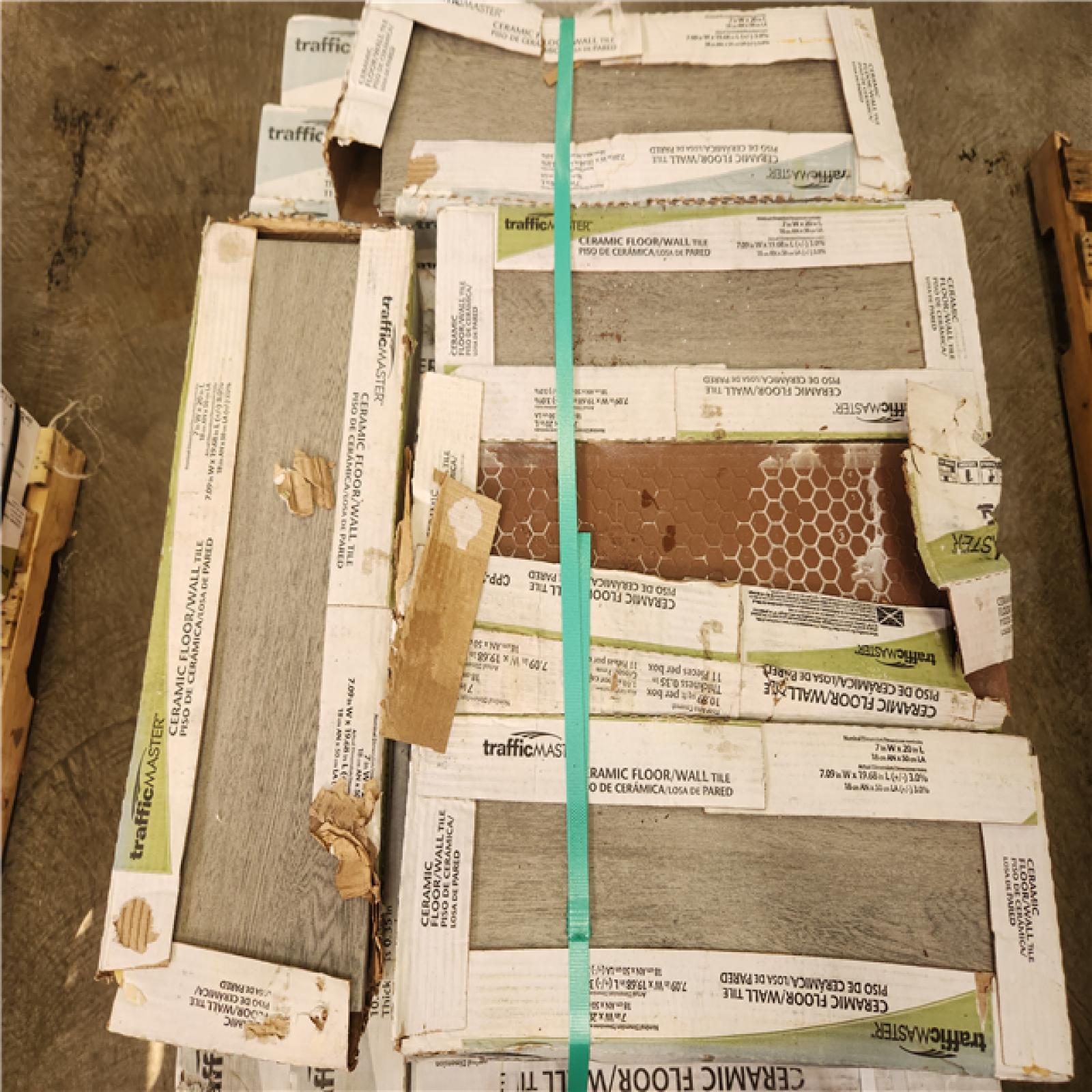 Phoenix AS-IS TrafficMaster Glenwood Fog 7 in. x 20 in. Ceramic Floor and Wall Tile (446 sq. ft. /41 case)